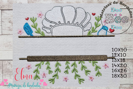 Matriz de Bordado Doce Cozinha – Ponto Cheio