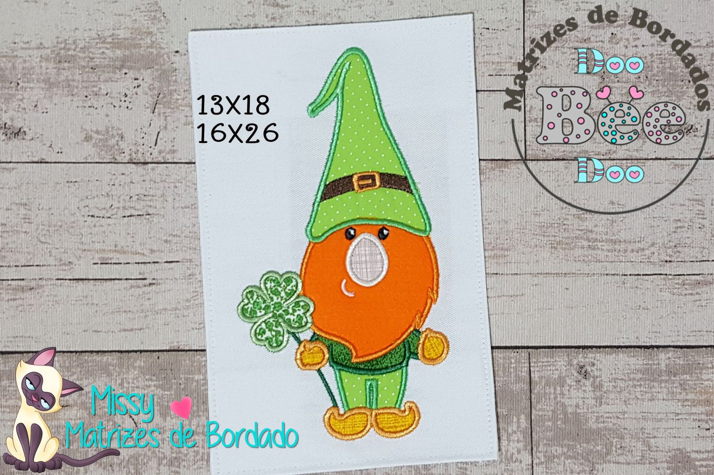 Matriz de Bordado Duende da Sorte – Aplique