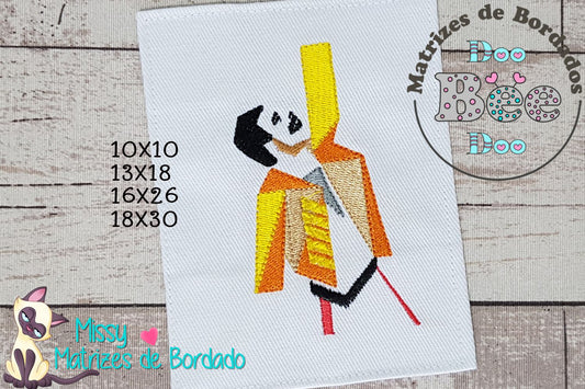 Matriz de Bordado Freddie Mercury Minimalista – Ponto Cheio