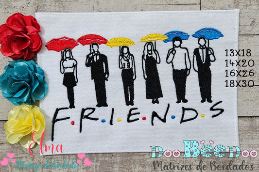 Matriz de Bordado Tema Friends Série TV – Ponto Cheio