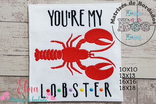 Matriz de Bordado You’re My Lobster – Ponto Cheio