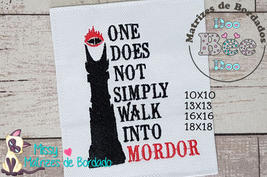 Matriz de Bordado Olho de Sauron com Frase Clássica – Ponto Cheio