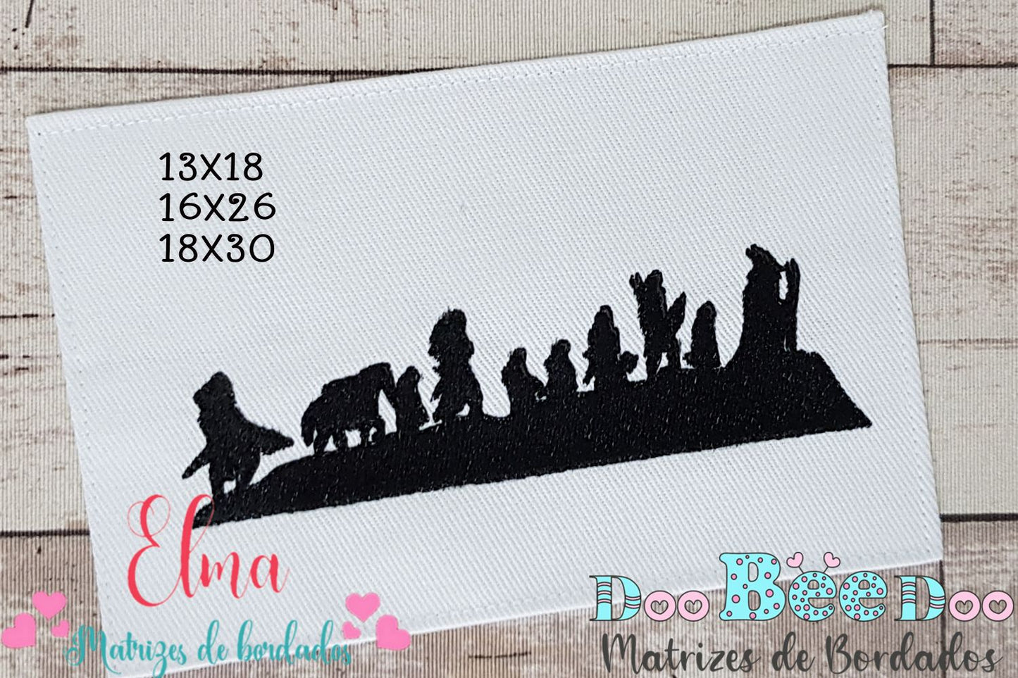 Matriz de Bordado Senhor dos Anéis – Ponto Cheio