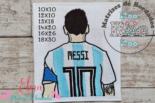 Matriz de Bordado Messi Craque do Futebol – Ponto Cheio