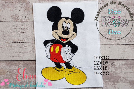 Matriz de Bordado Mickey Clássico – Ponto Cheio