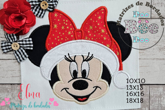 Matriz de Bordado Minnie Natal Encantado - Aplique