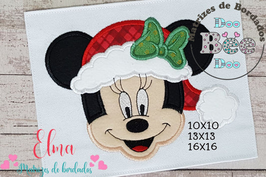 Matriz de Bordado Minnie Natalina – Aplique