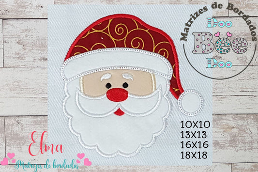 Matriz de Bordado Natal Papai Noel – Aplique
