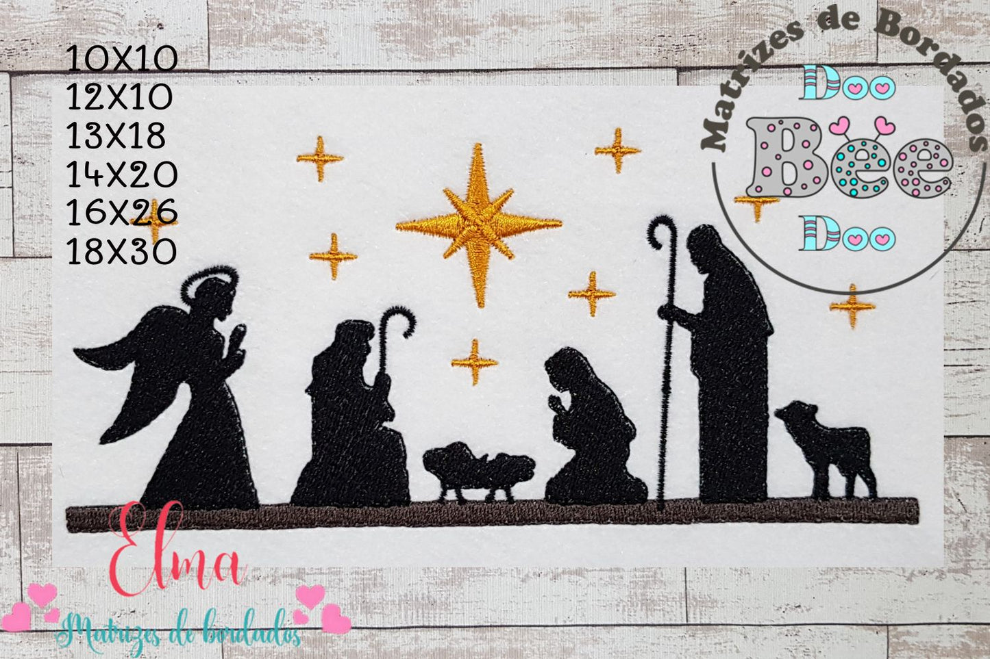 Matriz de Bordado Presépio – Ponto Cheio