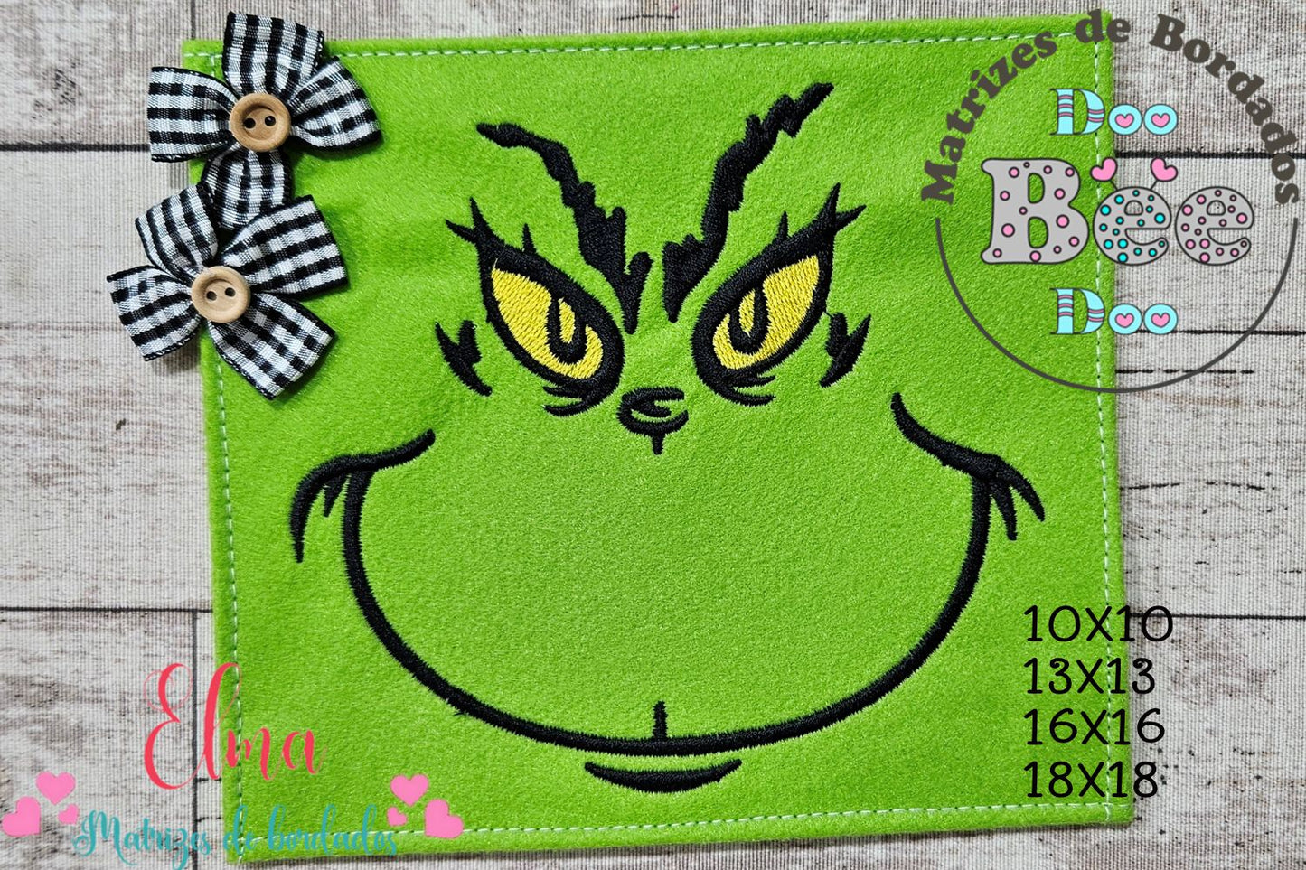 Matriz de Bordado Grinch – Ponto Satim