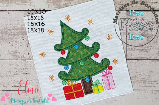 Matriz de Bordado Árvore de Natal – Aplique