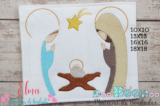 Matriz de Bordado Sagrada Família – Ponto Cheio