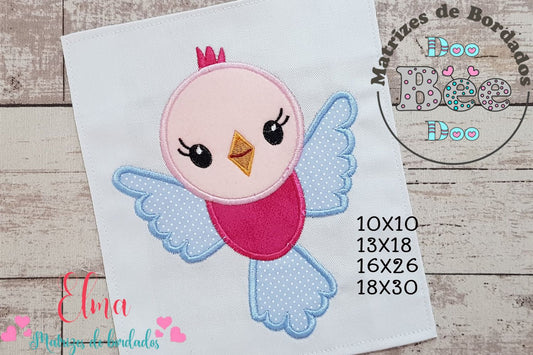 Matriz de Bordado Passarinha Encantadora Baby – Aplique