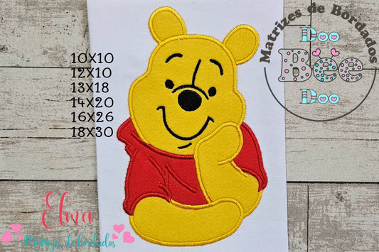 Matriz de Bordado Ursinho Pooh – Aplique