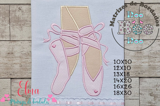 Matriz de Bordado Sapatilha de Ballet – Aplique
