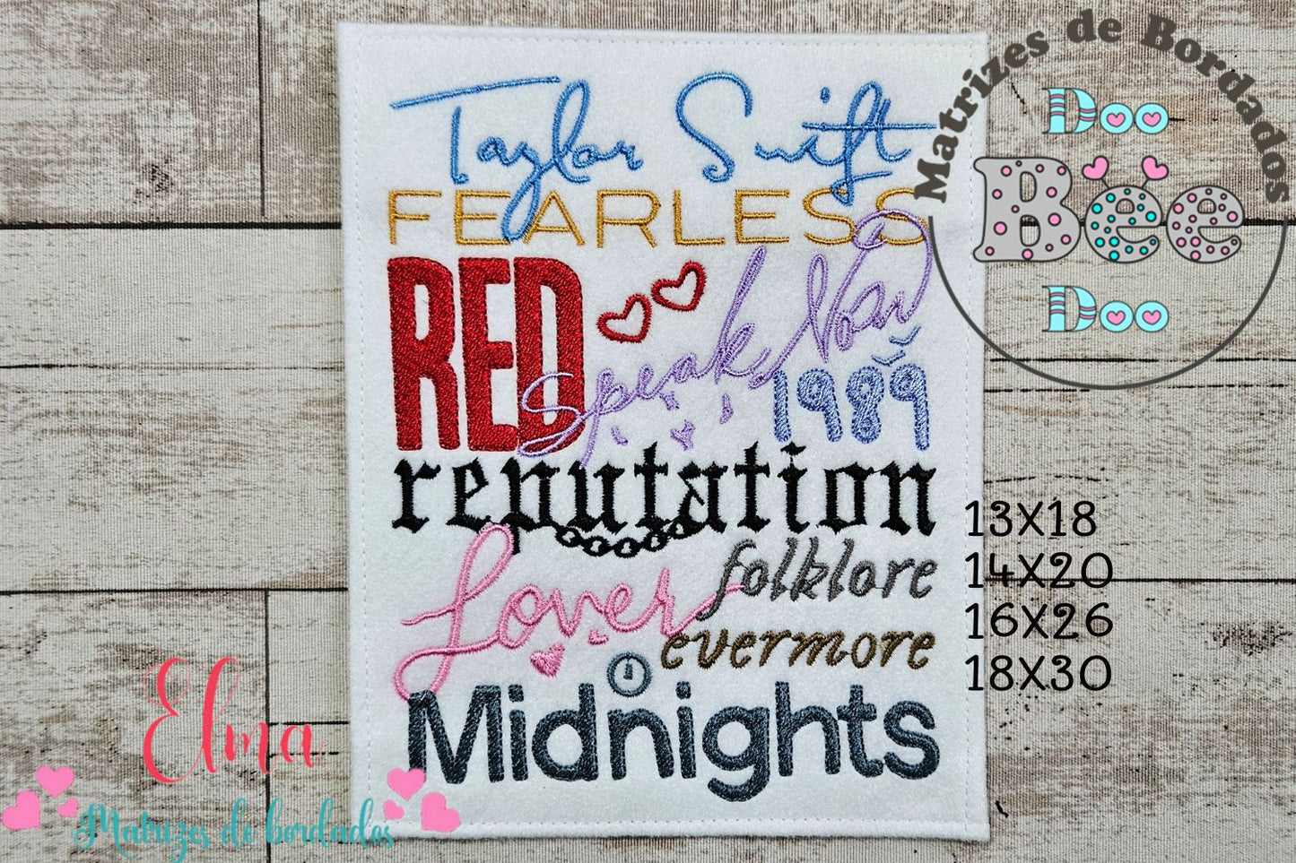 Matriz de Bordado Amor em Cada Álbum - Ponto Cheio