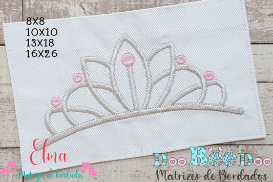 Matriz de Bordado Tiara Fofurinha Real – Ponto Satim