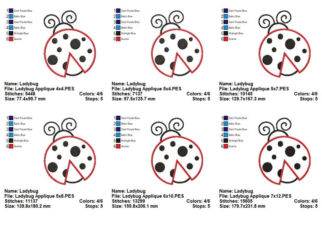 Matriz de Bordado – Joaninha Doce Encanto – aplique