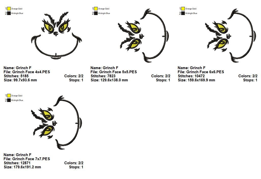 Matriz de Bordado Grinch – Ponto Satim