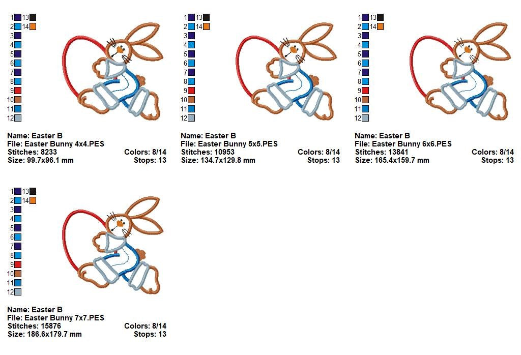 Matriz de Bordado Coelho Páscoa Country com Ovo – Aplique
