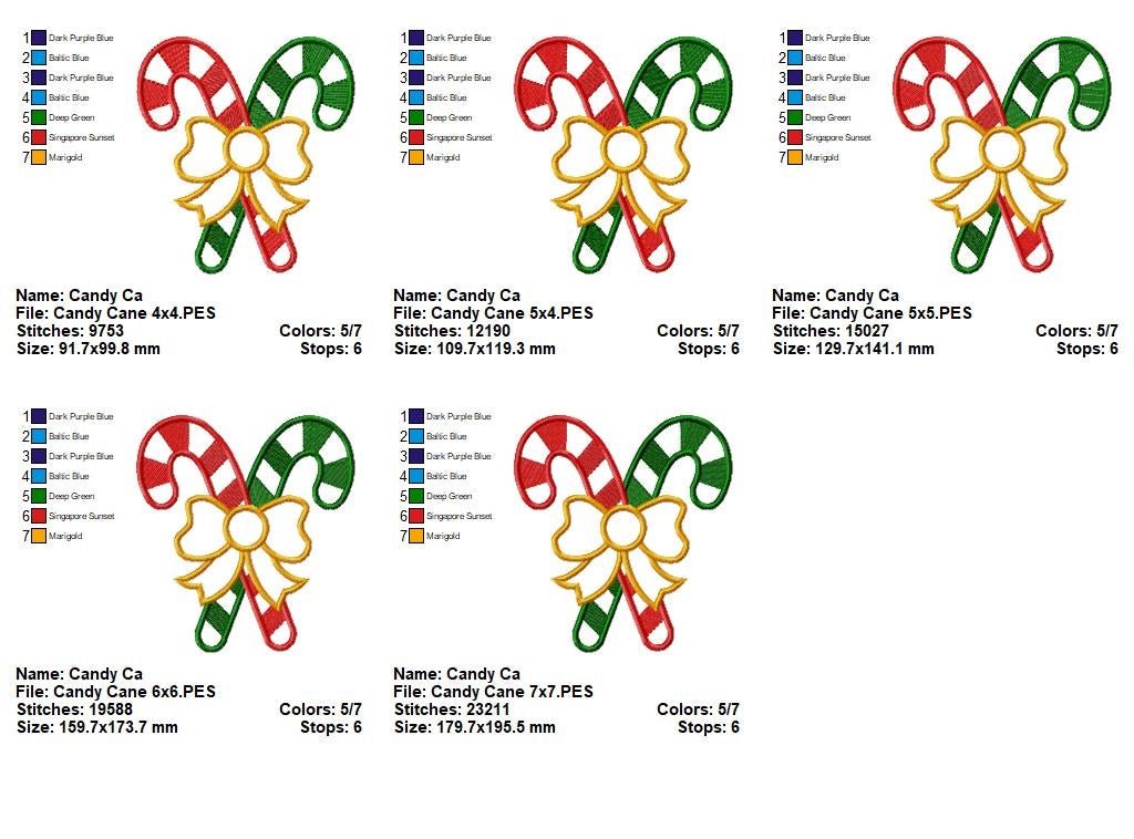 Matriz de Bordado Bengalas de Natal com Laço – Aplique