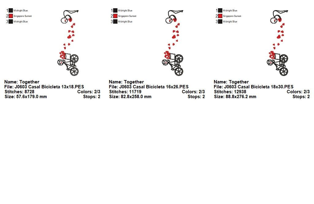 Matriz de Bordado Encontro de Amor com Corações – Ponto Satim
